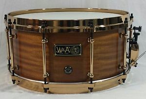Walberg and Auge Elite Series Snare Drum - 6.5 x 14 Mahogany Shell