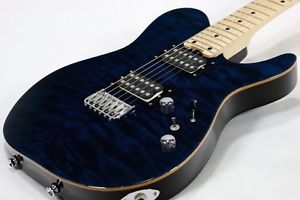 SCHECTER KR-24-SH-FXD See-thru Blue  [made in Japan]    Free Shipping