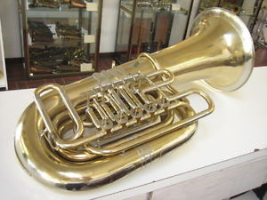 GOOD MIRAFONE MIRAPHONE 186-5U CC TUBA, 5 VALVES, CLEAN, NEVER DAMAGED!