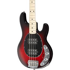 Music Man StingRay Slo Special 4 String HH Electric Bass Black Cherry Burst Maple Fretboard