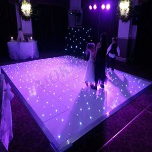 16*16 Feet White LED Twinkling Starlit Dance Floor for Wedding Party Disco Event