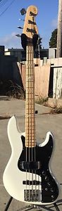 Fender Jazz Bass Marcus Miller Signiture Model IN White Hard To Find MIM .