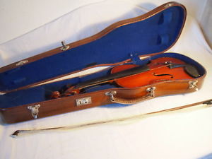 Violon ancien "Mirecourt"  S-E-COIFFIER - avec archet, housse et valise bois