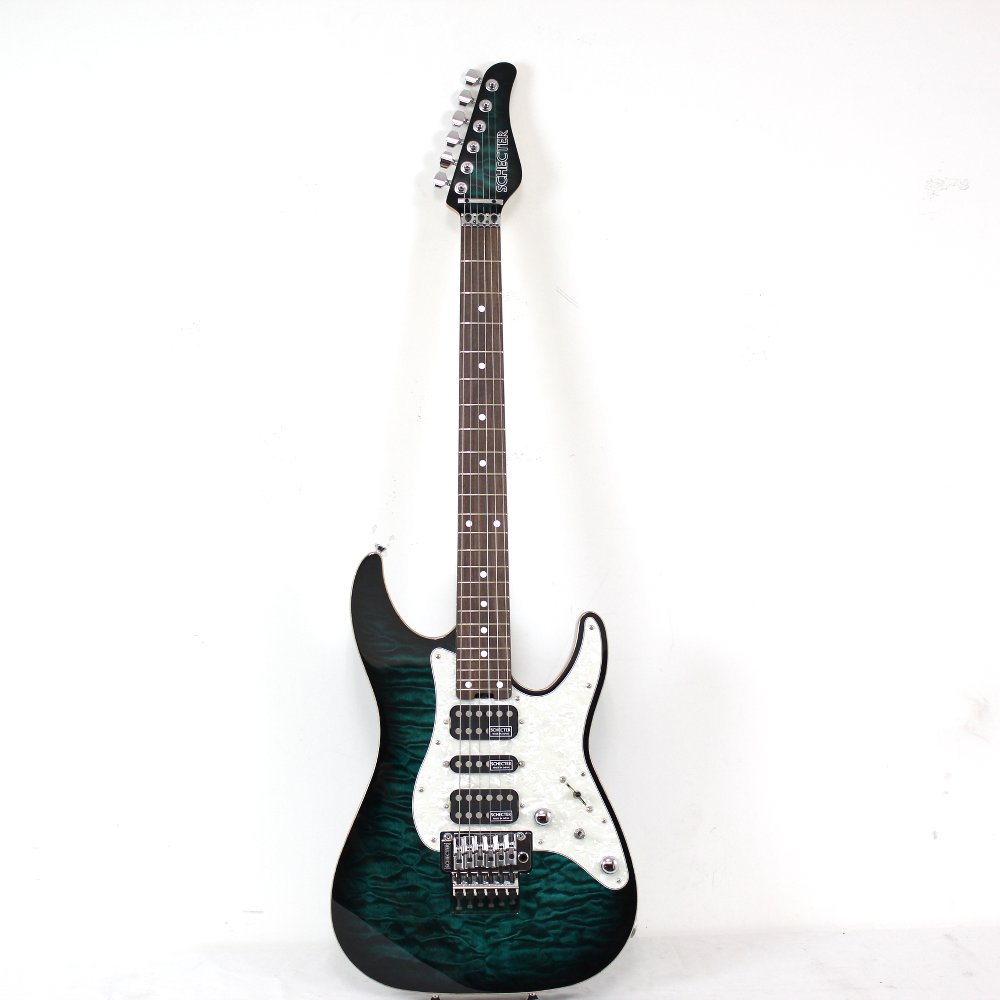 SCHECTER SD-DX-24-AS GRSB/R Electric Guitar Green Sunburst Made in Japan