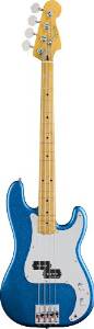 Fender Steve Harris Precision Electric Bass Guitar, Maple Fretboard, Chrome Pickguard - Royal Blue Metallic