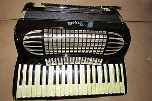 Vintage Accordion Guerrini Tonelli Camillo 19" 10 Voice 5 Palm 120 Bass