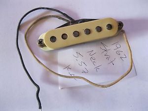 Vintage 1962 FENDER Stratocaster NECK Pickup + cover, screws & grommets