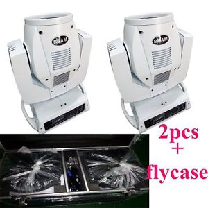 2pcs white case Touch Screen Osram 230W 7R Beam Zoom Moving Head Light+flycase