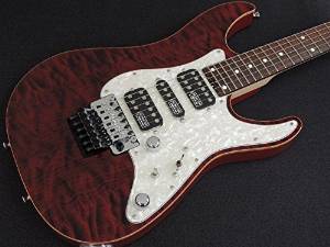 Free Shipping Schecter Ex-5-24 CTM FRT "3a Grade Quilted Maple Top" Bkch/r