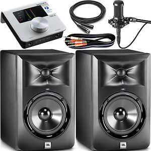 Zoom TAC-2 Thunderbolt Interface + 2x JBL LSR305 Monitors & Audio-Technica Mic