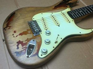 Custom Shop Rory Gallagher replica tribute guitar relic aged vintage Fraser 1998