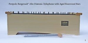 Peripole Bergerault Orff Alto Diatonic Xylophone, Rosewood, Solid Wood Resonator
