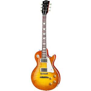 Gibson Custom Shop LPR84STBNH1 1958 Les Paul Plaintop GLOSS Solid-Body Electric Guitar, Sunrise Teaburst