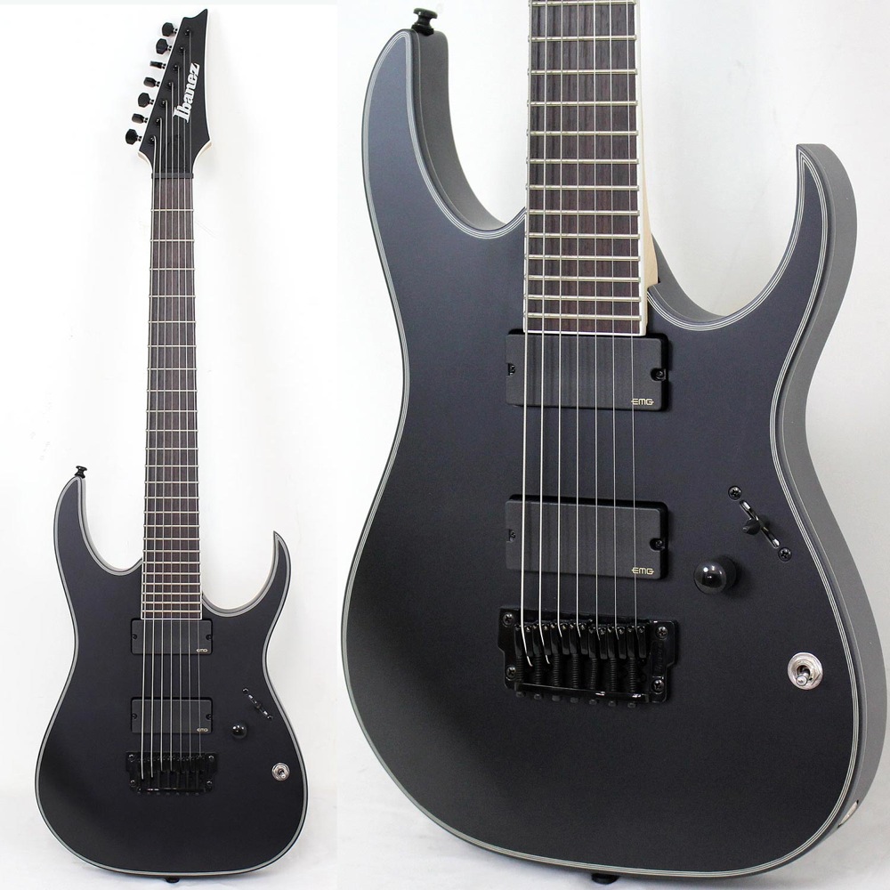 IBANEZ RGIR37BFE BKF 7-string Electric Guitar w/Gig Bag RG Iron Label Black Flat