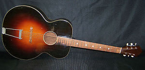 1930S Oahu 000/Jumbo size acoustic vintage guitar archtop/flat top hybrid