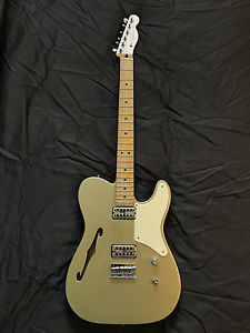 Fender Cabronita Telecaster Thinline Electric Guitar Shoreline Gold