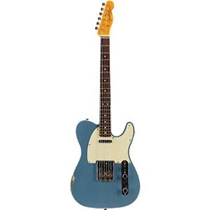 Fender Custom Shop 1963 Relic Telecaster Electric Guitar Blue Ice Metallic Rosewood