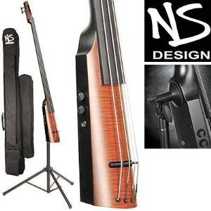 NS Design NXT Electric Upright Double 5-String Bass With Amber Burst Finish