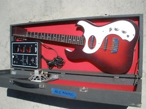 1960s Silvertone Danelectro Amp In Case - 2 Pickup - Red Sparkle