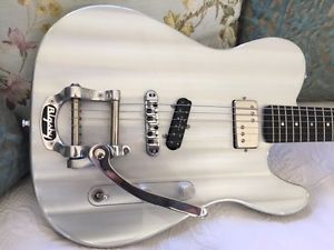 Liquid Meta Guitars - Aluminum Telecaster W/ Bigsby and EBONY fingerboard