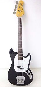 2006-2008 FENDER JAPAN MUSTANG BASS MB98-SD BLACK DUNCAN PUs S SERIAL MIJ NICE.