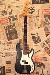 Free Shipping Used Fender USA 1966 Precision Bass "Original Charcoal Frost"