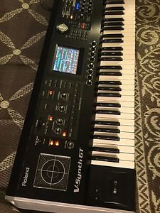 Roland V-Synth GT Keyboard Synthesizer. Version 2.0 OS. Dual synth engines.