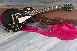 2002 Gibson Les Paul Classic 1960 Reissue Black Gold hardware Ebony All Original