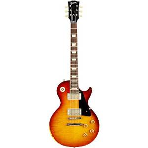 Gibson Custom 2014 1958 Les Paul Reissue Handpicked Heavy Aged Electric Guitar Slow Ice Tea Fade