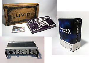Livid controller,Native Instruments  Audio 8 Soundcard, and komplete 10 Ultimate