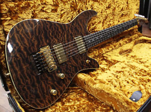 Crews Maniac Sound Ab's 6 String Root Beer with Bare Knuckle Pickups Used