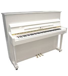 Schiller Upright Piano Special Edition 45" - White Polish - Free Shipping to Lower 48 U.S.