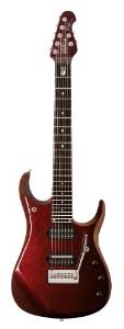 Ernie Ball Music Man 975-CS-23-00-BB-CR John Petrucci JP12 7-String Electric Guitar, Cherry Sugar