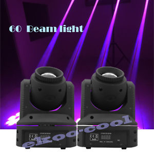 2 Units 60W Beam Sharpy LED Moving Head Stage Light Disco DJ American Party