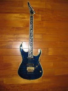 Used! ESP Japan -Edwards- Guitar E-CY-165CTM Black Aqua 27f Seymour Duncan