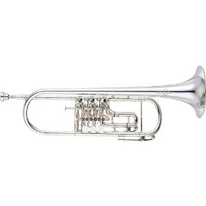 Yamaha YTR-938FFMS Custom Series Rotary Bb Trumpet Silver