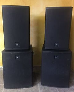Electo Voice EV ELX Live X Powered Speakers 2x ELX115P 2x ELZ118P Used