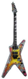 Dean Guitars Dime Concrete Sledge USA ML SLEDGE Solid-Body Electric Guitar - Custom Sledge Graphic