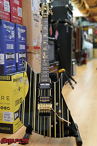 Schecter Synyster Gates Signature Model Custom-S Black with Gold Pinstripes NEW