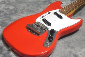 Fender Japan MG69 Matching Head RED Used Electric Guitar Free Shipping EMS
