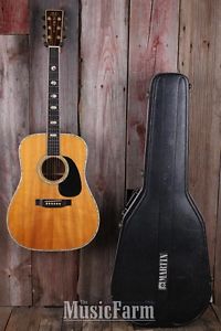 Martin D-41 1978 Vintage Acoustic Electric Guitar with Case Made in USA D41