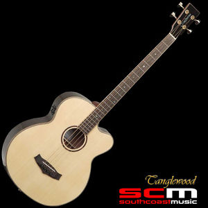 ACOUSTIC ELECTRIC BASS GUITAR TANGLEWOOD ROSEWOOD RESERVE TWRB-CE 5 YR WARRANTY