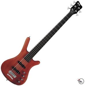 Warwick RockBass Corvette Basic 5-String Bass Guitar Burgundy Red Oil Finish