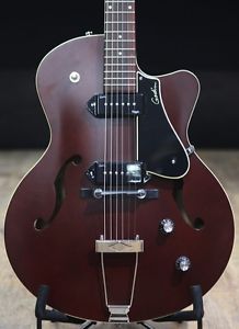 Godin 5th Avenue CW Kingpin II & Case - Burgundy Archtop Semi Acoustic Guitar
