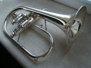 Getzen ETERNA 895 + TRIGGER  flugelhorn  MINT condition , with DOUBLE case ,