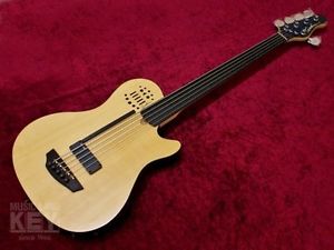 Godin A5 Ultra Fretless NAT w/soft case Free shipping Guiter From JAPAN #S202