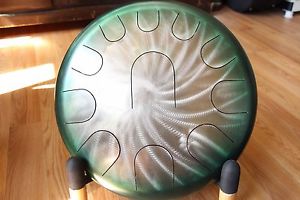 Ajna 16" 23 Tone Double Sided Steel Tongue Drum with Case USA Made