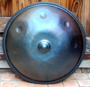 Handpan gamme Majeur en Ré (D) - 8 +ding , acier brut
