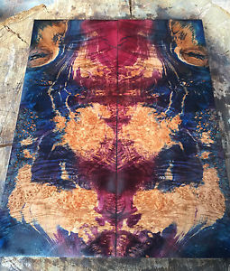 Stabilized Maple Burl Guitar Book Match Set - .22 x 16 x 20.4 - SBM-49