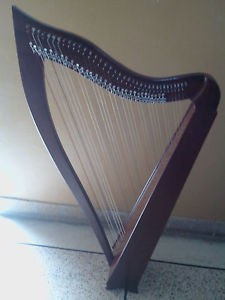 New Beautiful Professional Rosewood 36 String Lever Harp with Square Sound Box